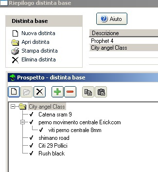 esempio distinta base