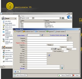 anagrafica con il programma fatture e magazzino V5