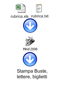 rubrica excel stampa buste lettere